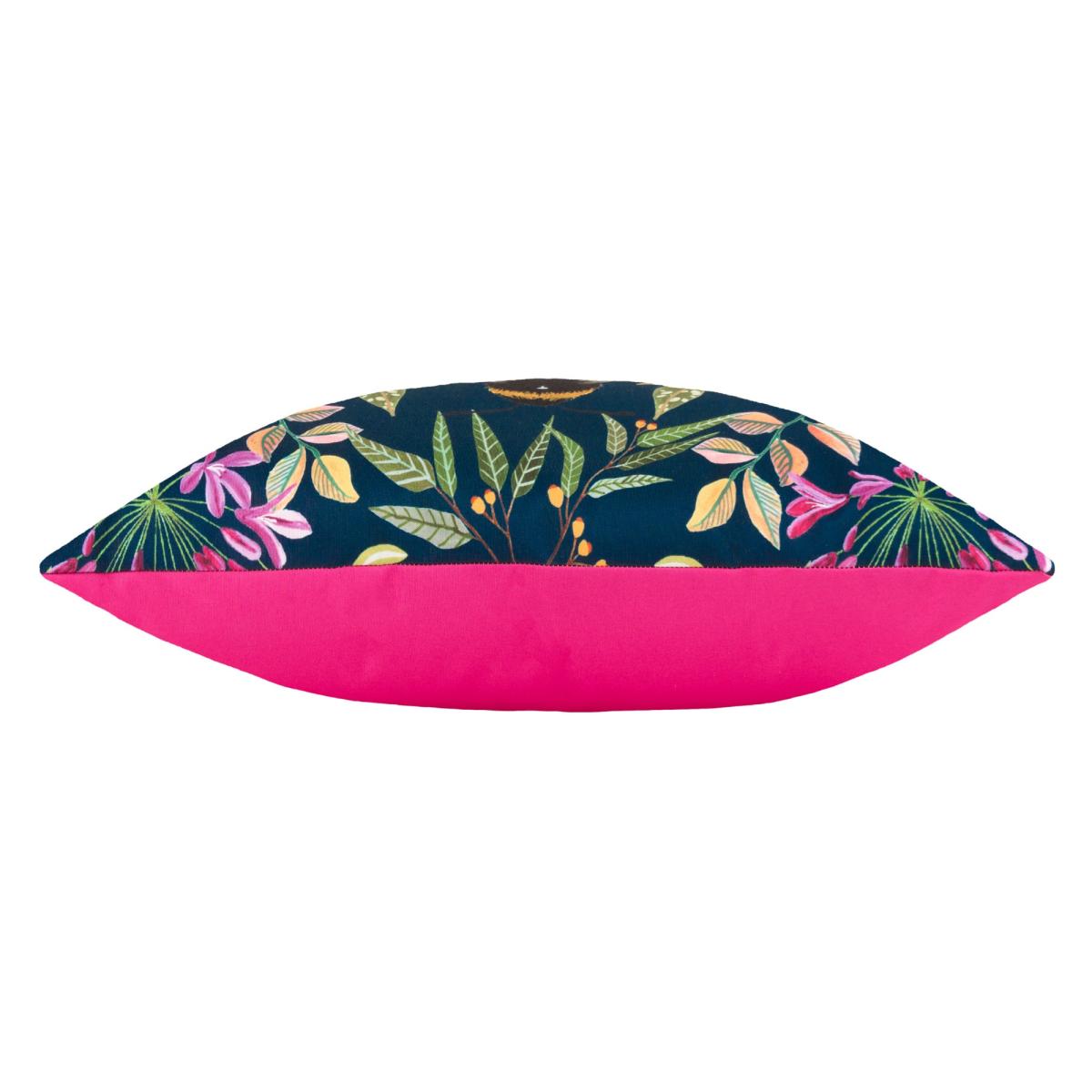 Wylder Nature House Of Bloom Zinnia Bee Outdoor Boudoir Cushion Navy – image 3
