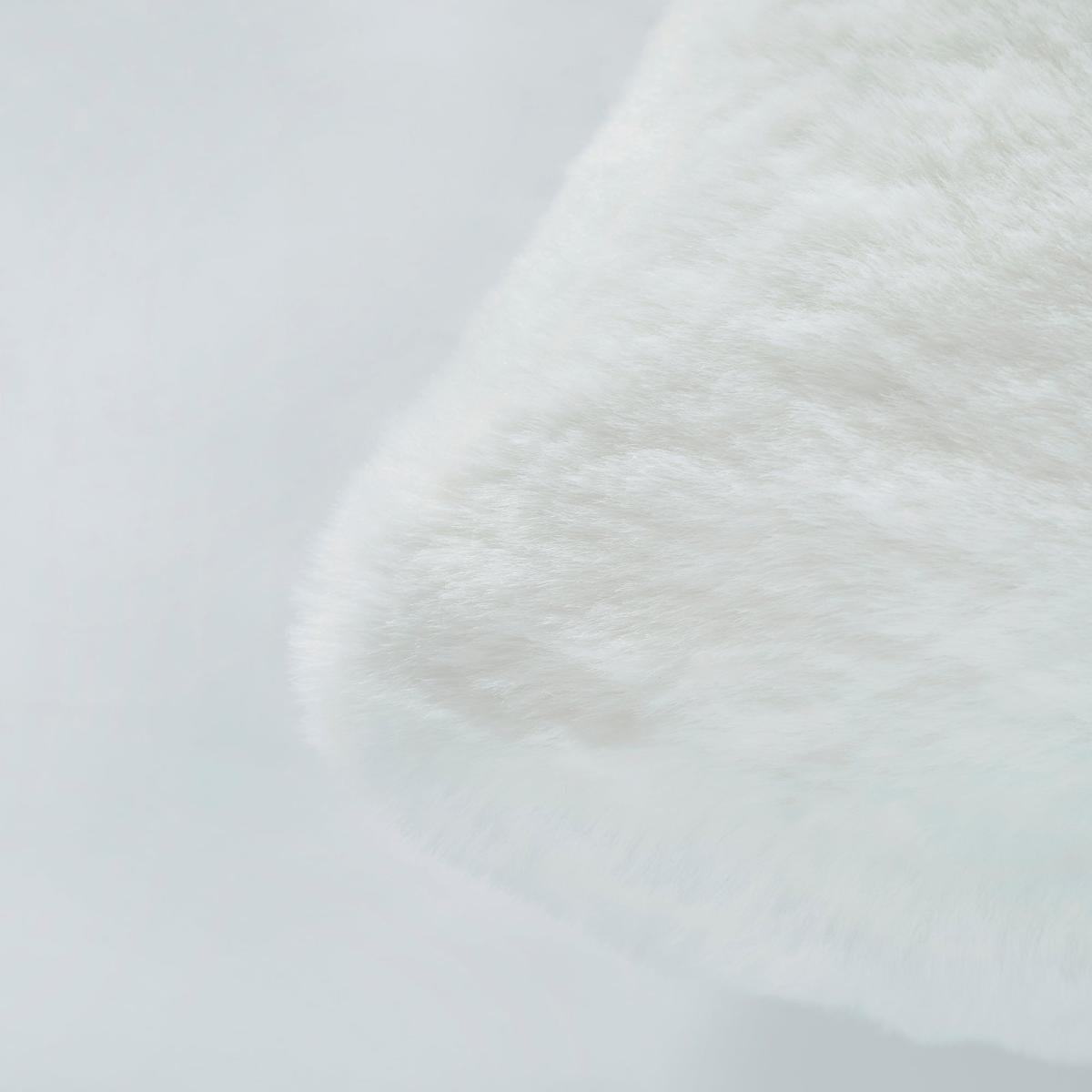 Dorma Purity Faux Fur Ivory Cushion Cream – image 2