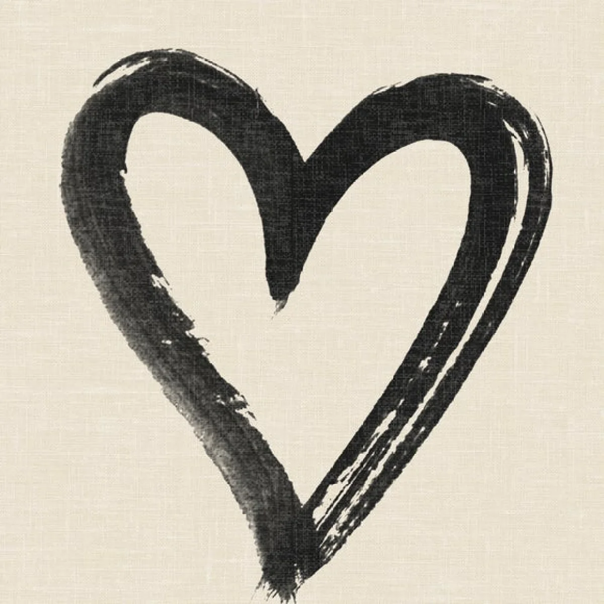 Painted Heart Square Cushion – image 2