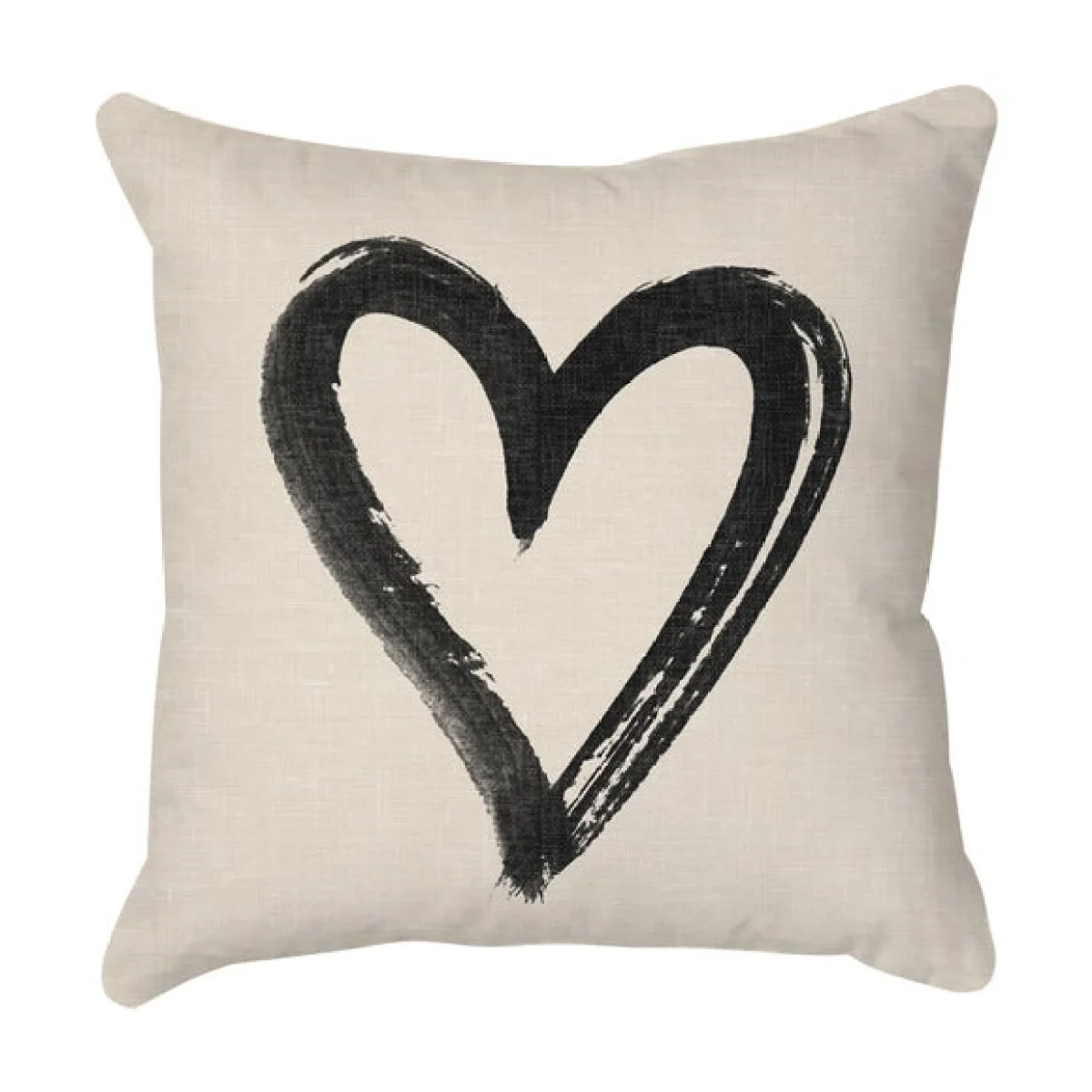 Painted Heart Square Cushion – image 3