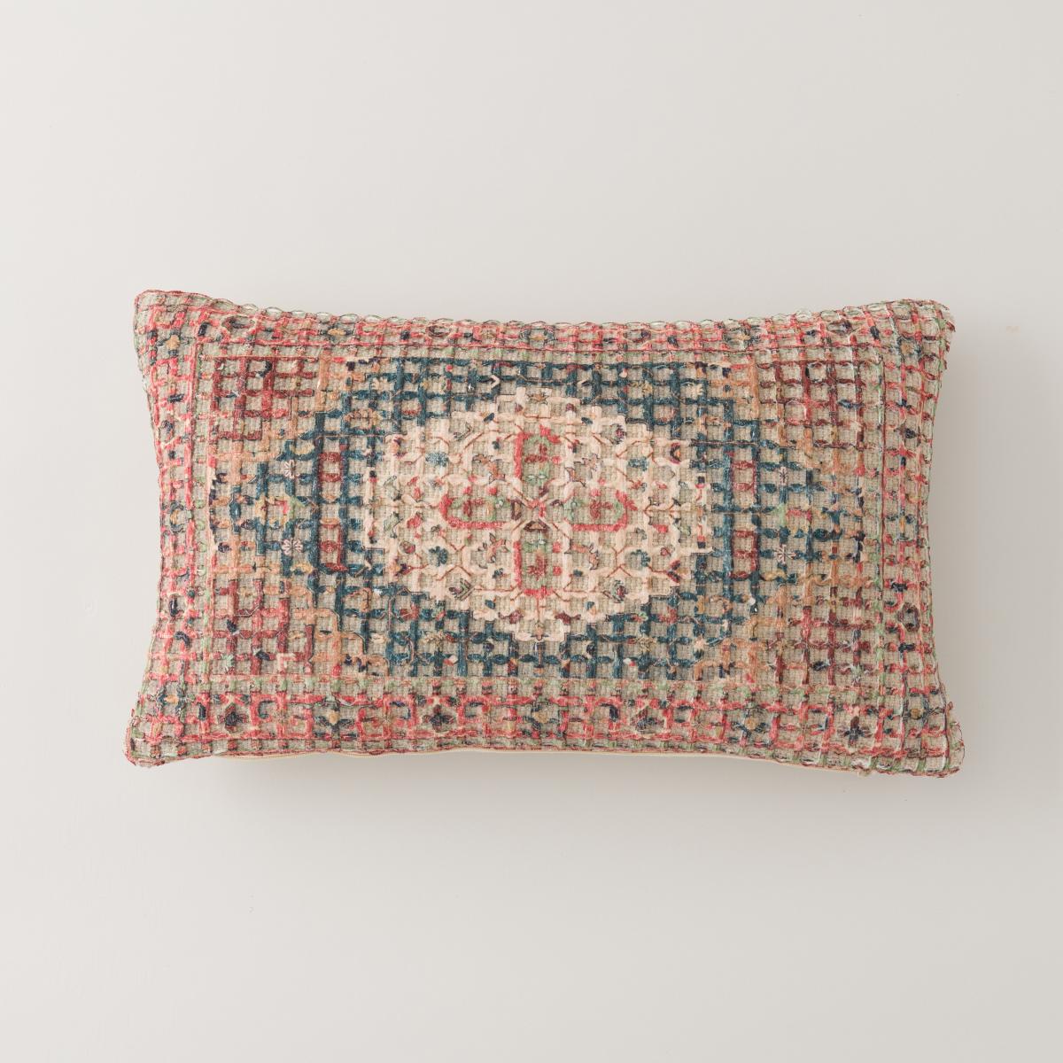 Oriental Waffle Cushion MultiColoured – image 2