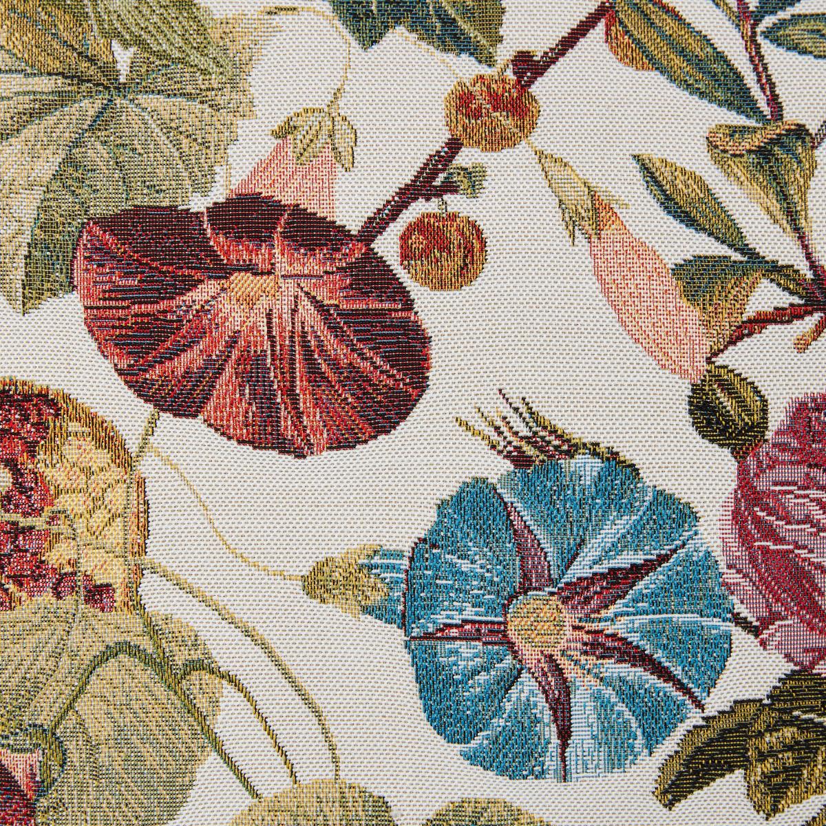 Floral Tapestry Cushion Purple/Yellow/White – image 4