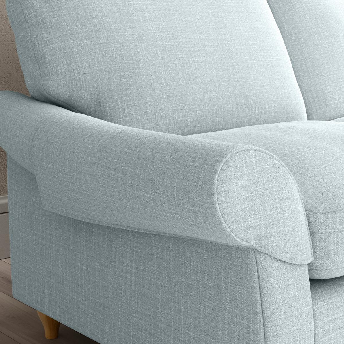 Salisbury Set of 2 Slub Cotton Blend Arm Caps Slub Cotton Light Mineral – image 1