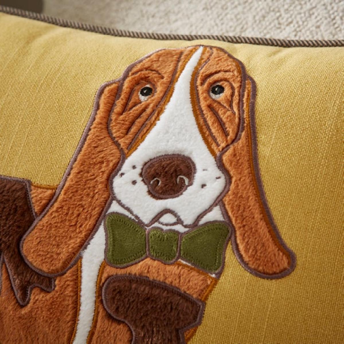 Humphrey the Basset Hound Rectangular Cushion – image 2