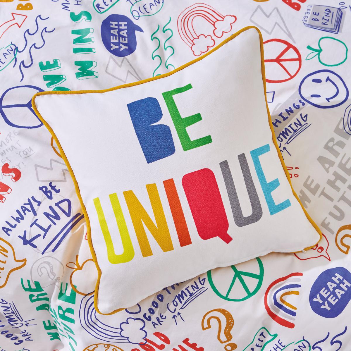 Born To Be You / Be Unique Cushion MultiColoured – image 1