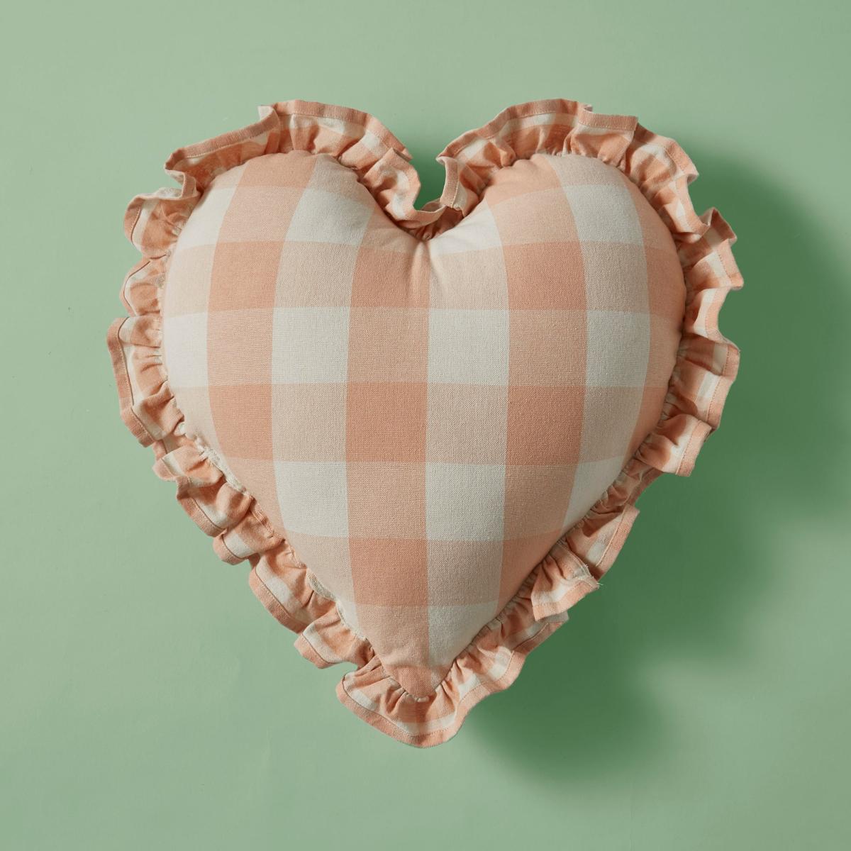 Heart & Soul Heart Shaped Cushion Apricot – image 2