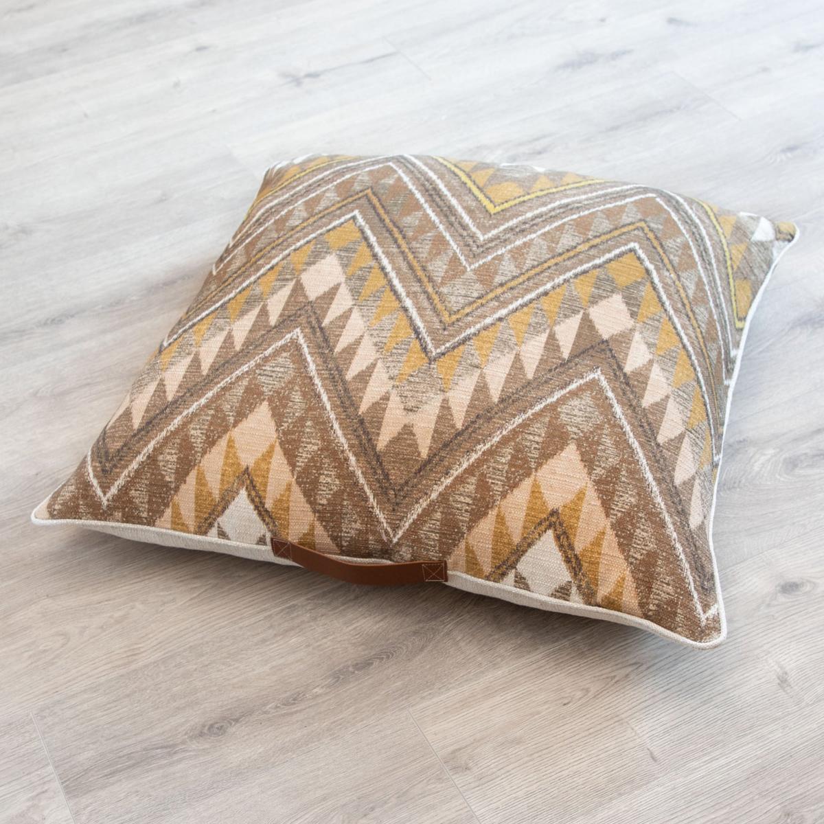 Sandoval Cotton Square Floor Cushion Sandoval Sepia – image 2