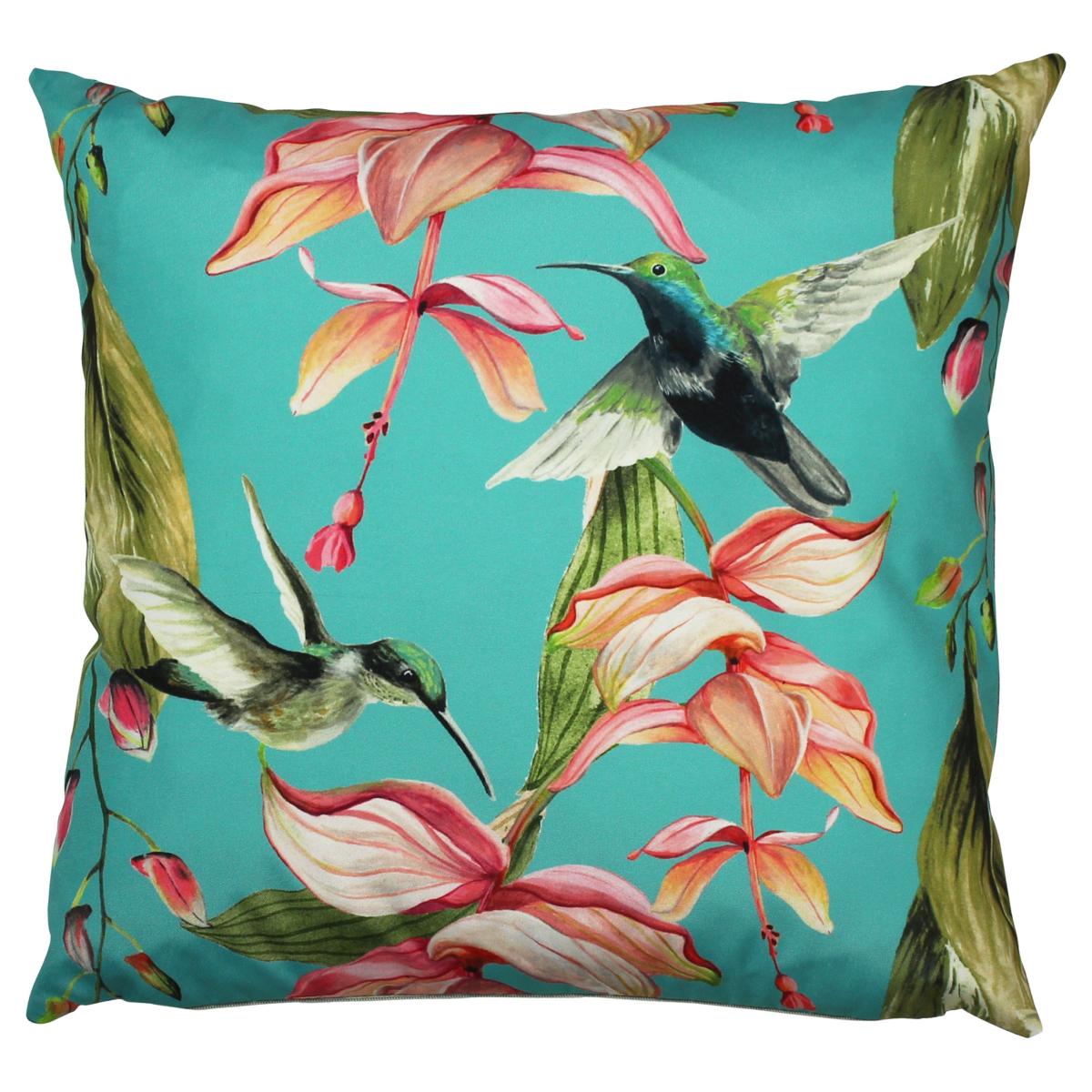 Evans Lichfield Hummingbirds Outdoor Cushion Blue – image 2