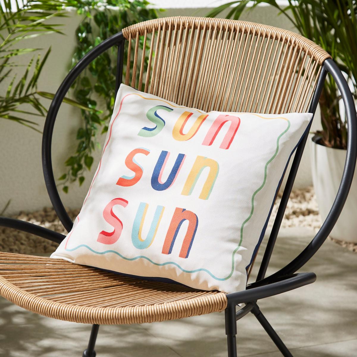 Sun Sun Sun Outdoor Square Cushion – image 2