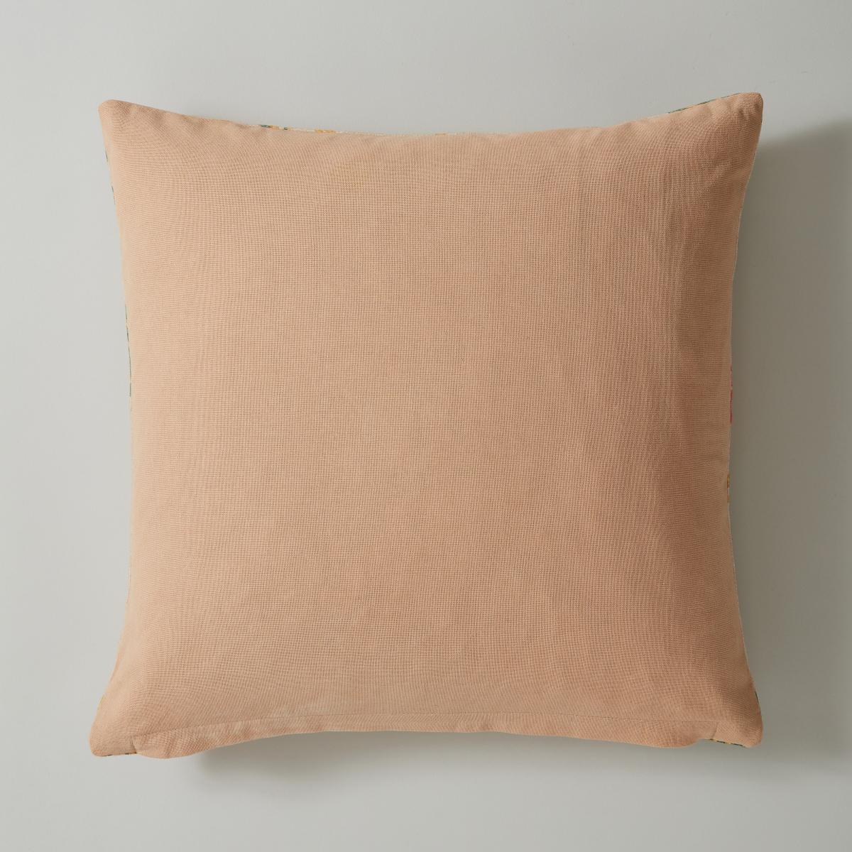 Embroidered Peacock Cushion Pink – image 4