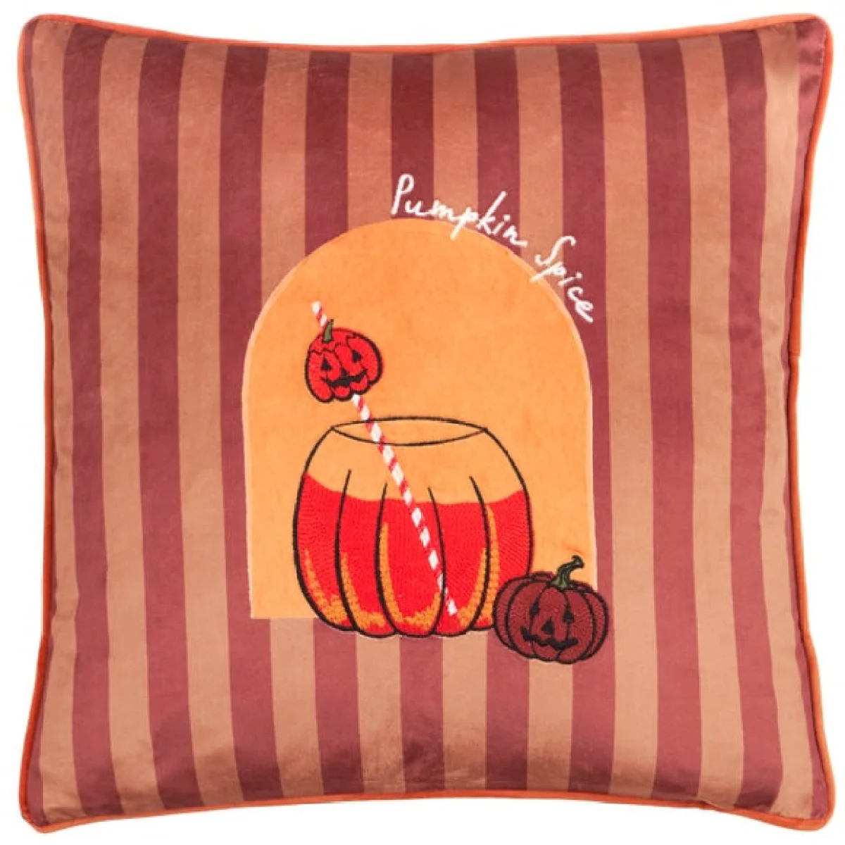 Furn. Pumpkin Spice Square Cushion – image 3