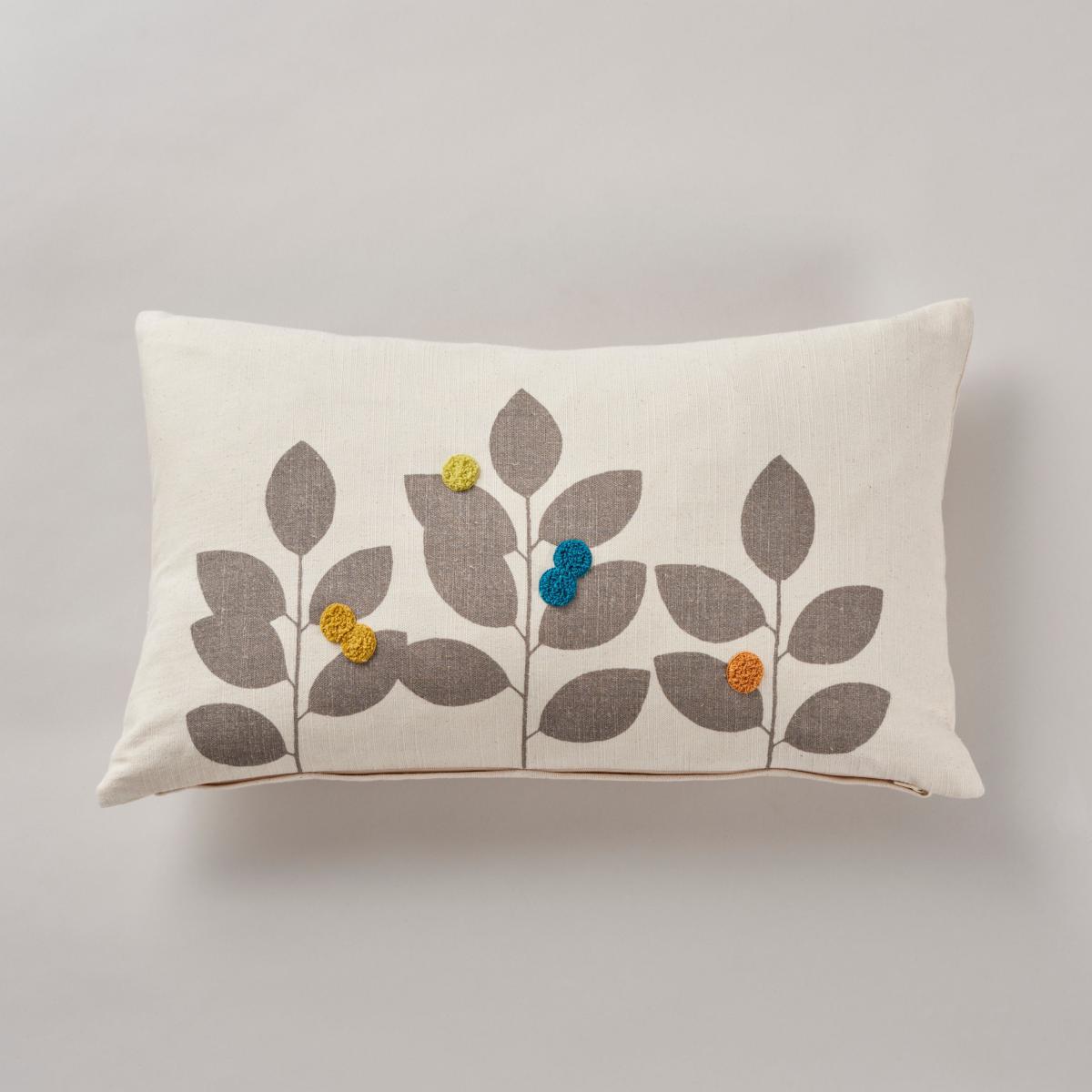Elements Stem Tufted Cushion Grey – image 2