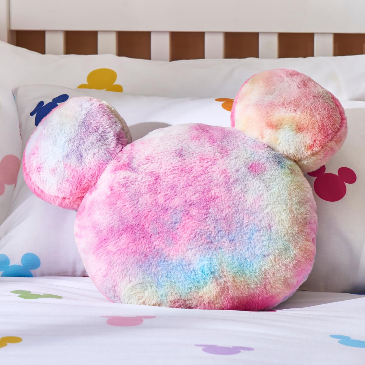 Mickey Rainbow 3D Head Cushion MultiColoured