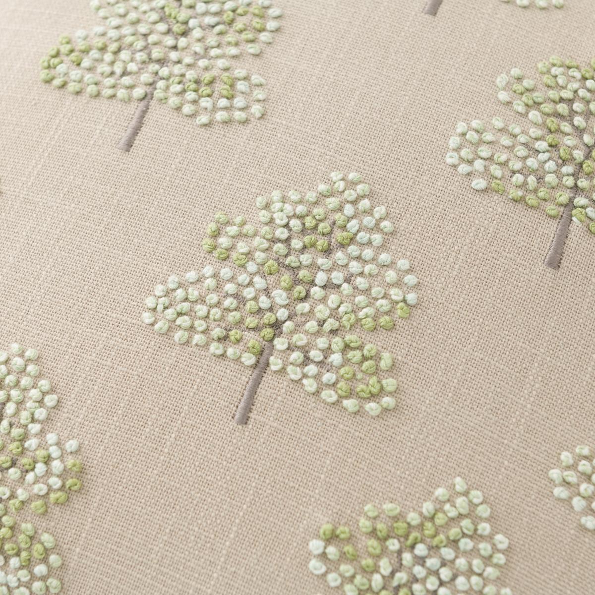 French Knot Trees Cushion Green – image 2
