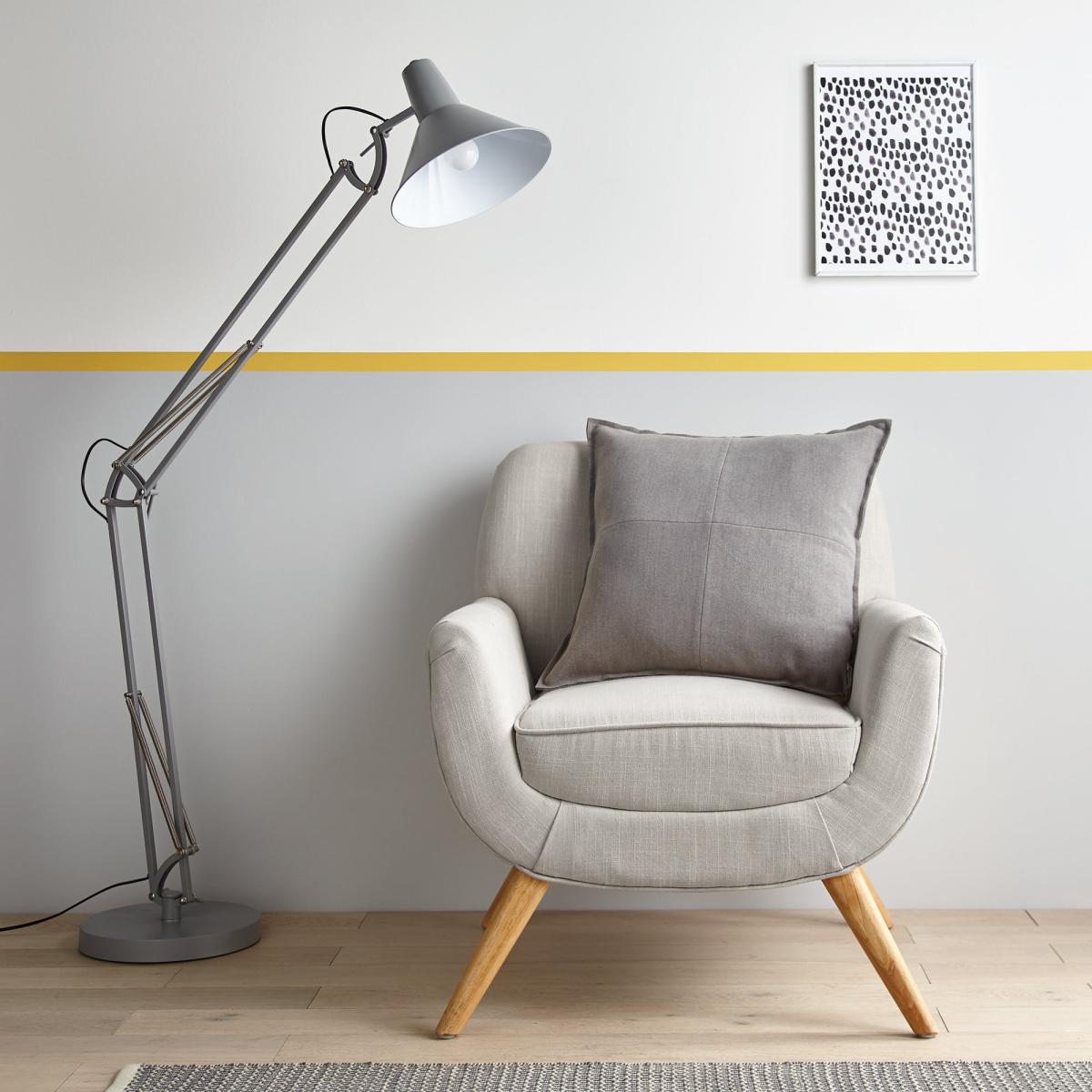Large Grey Patchwork Felt Cushion Grey – image 2