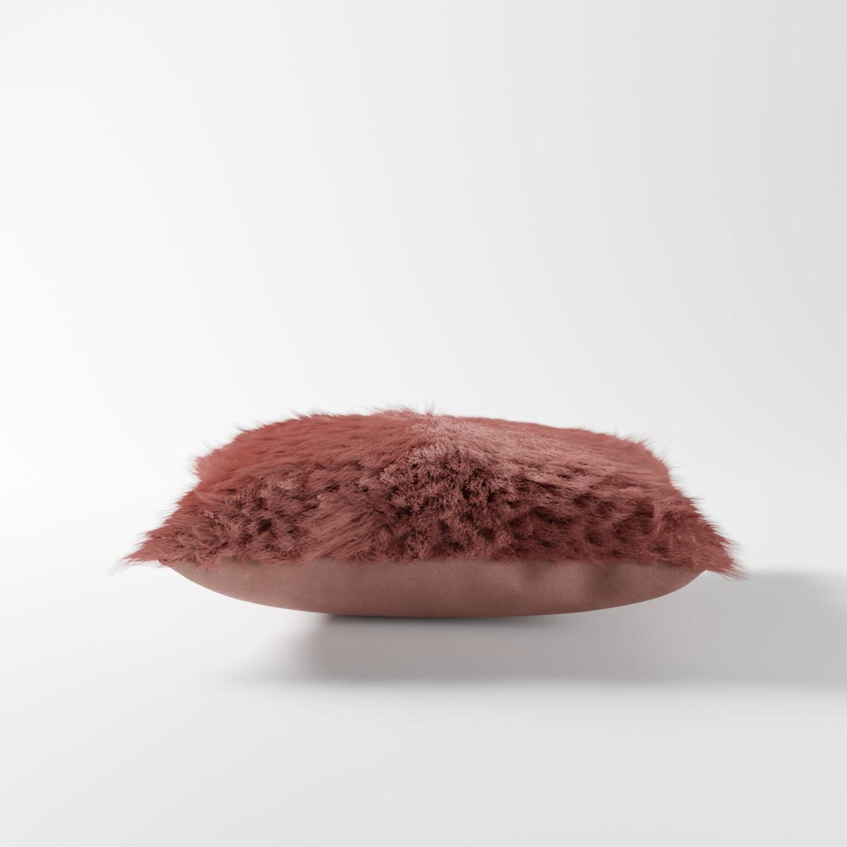 Mongolian Wool Cushion Grey – image 2
