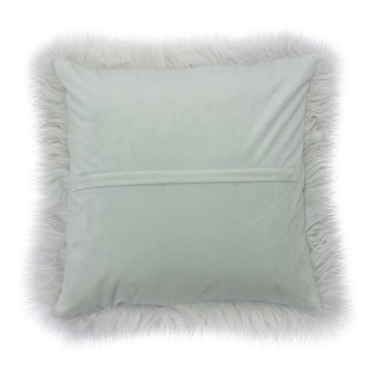 Mongolian Wool Cushion Grey – image 4