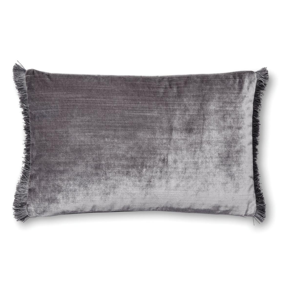 Keston Velvet Boudoir Cushion Silver – image 4