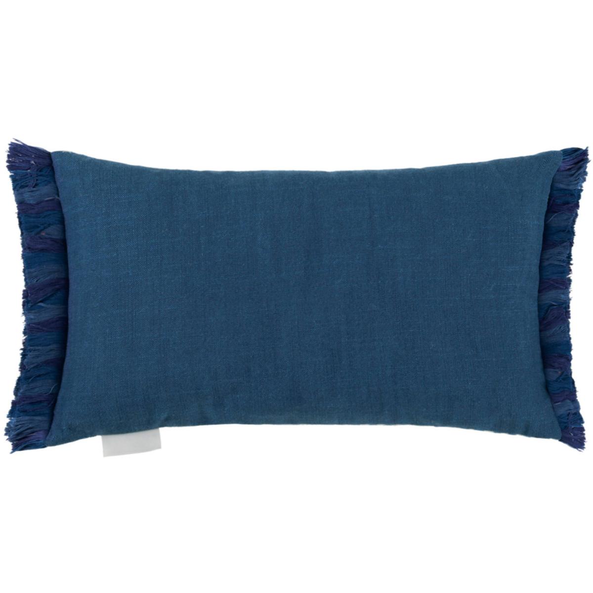 Glenaire Cotton Rectangle Cushion Cobalt Blue – image 3