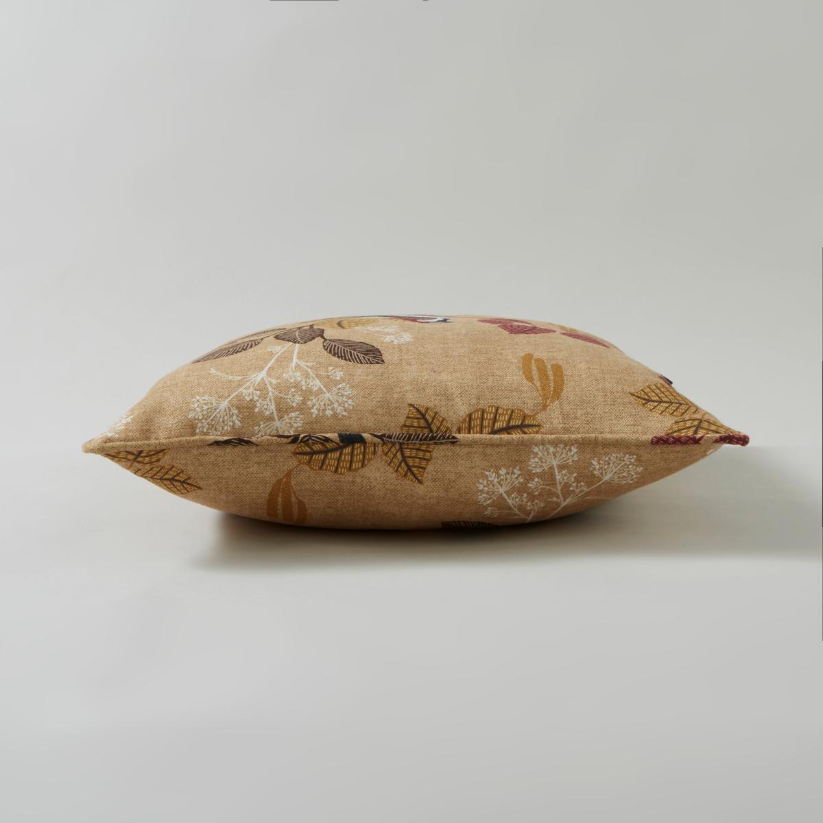 Sparrow Bird Square Cushion Ochre – image 4