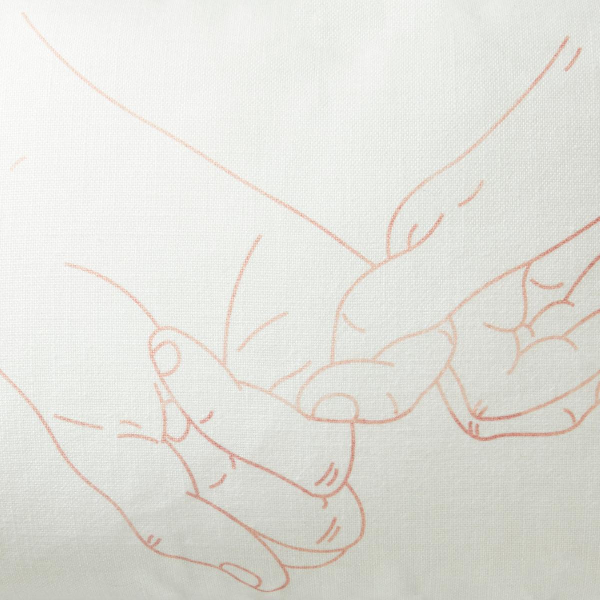 Pinky Promise Cushion Brown, Pink and White – image 2