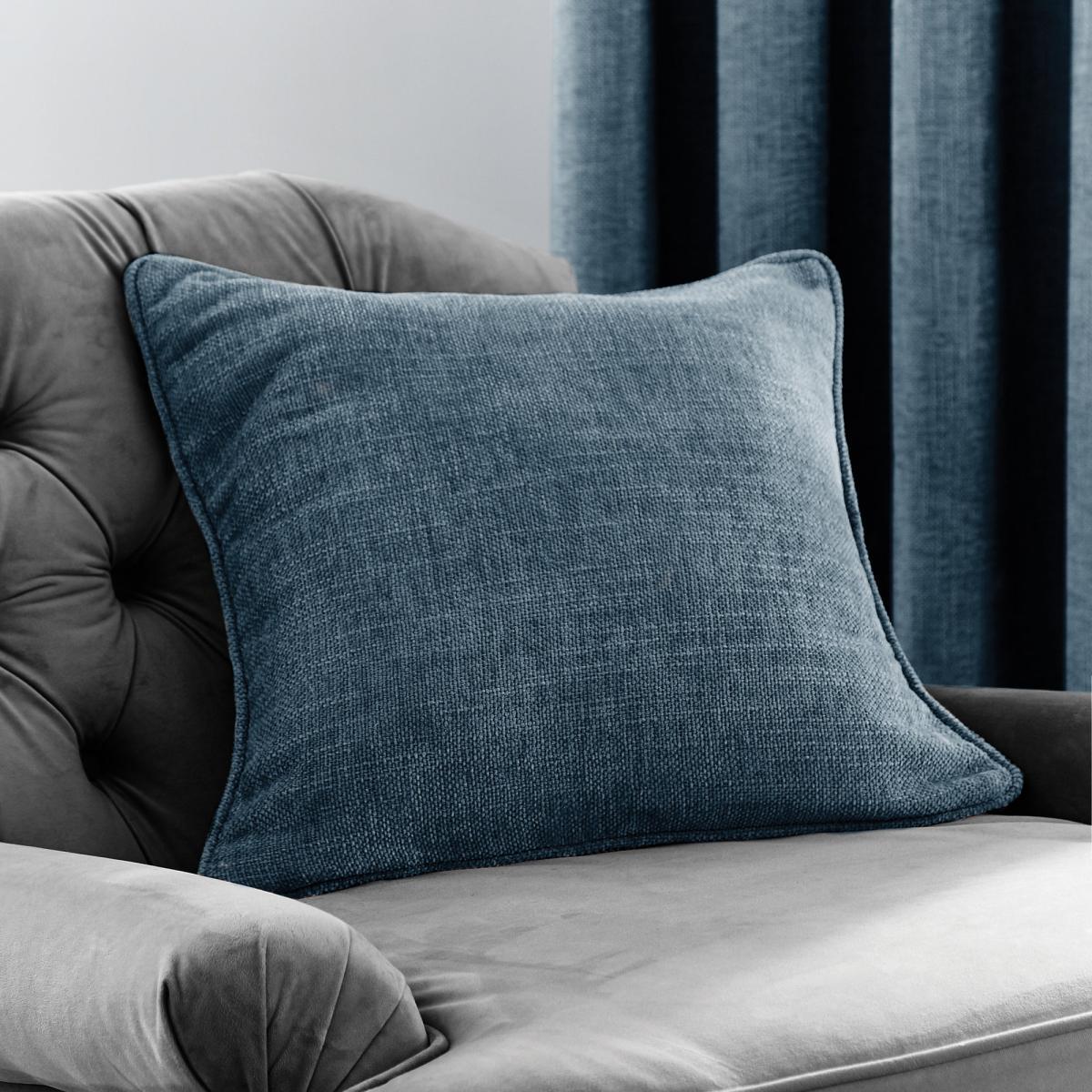 Aubrey Navy Chenille Cushion Navy – image 2
