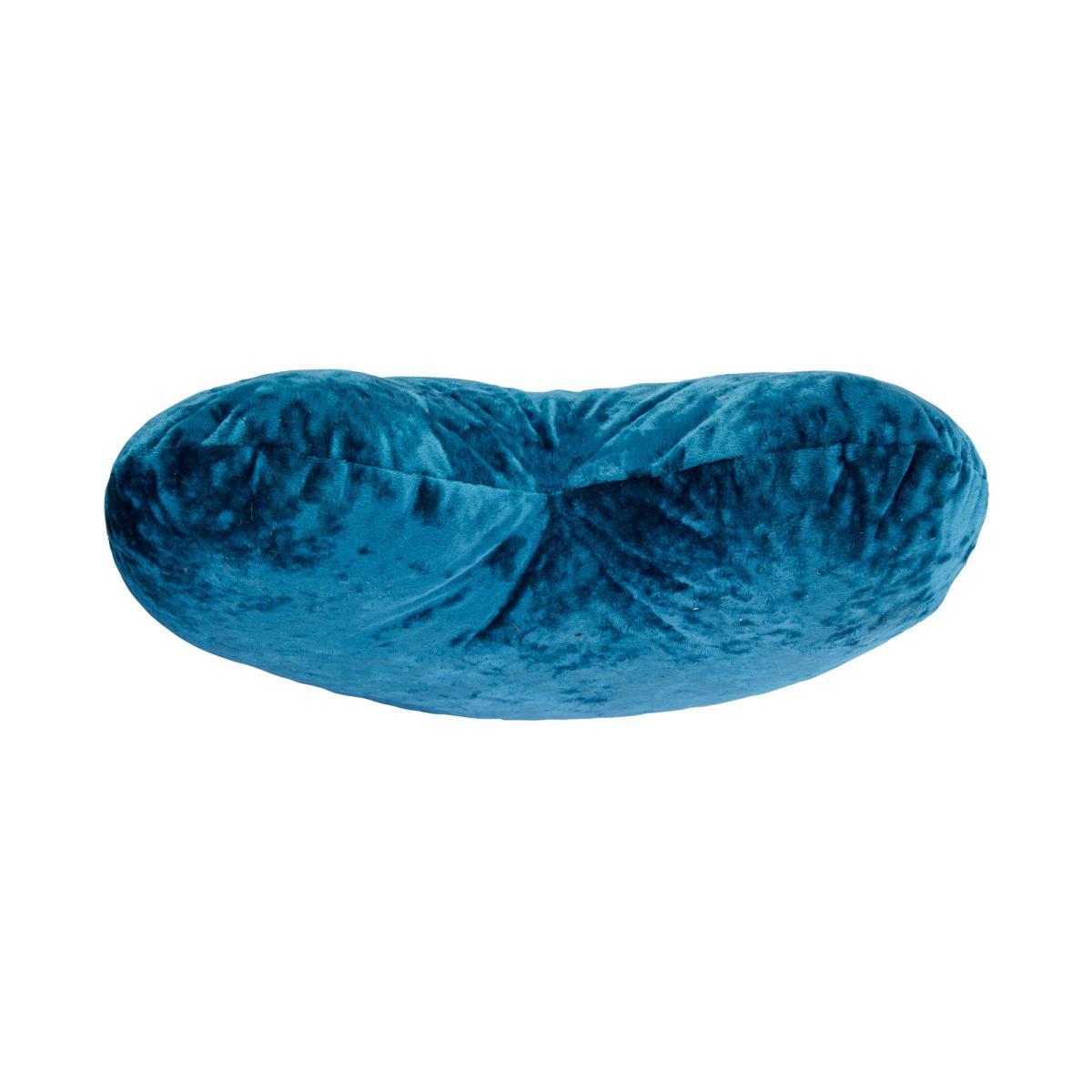 Heart Crushed Velour Cushion Grey – image 4