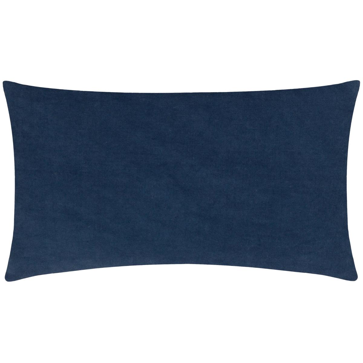 Wylder Mirrored Butterfly Cotton Rectangle Cushion Midnight – image 3