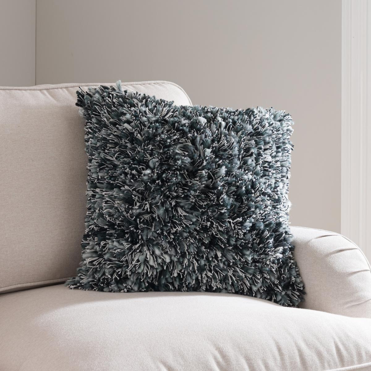 Ava Fluffy Texture Cushion MultiColoured – image 1
