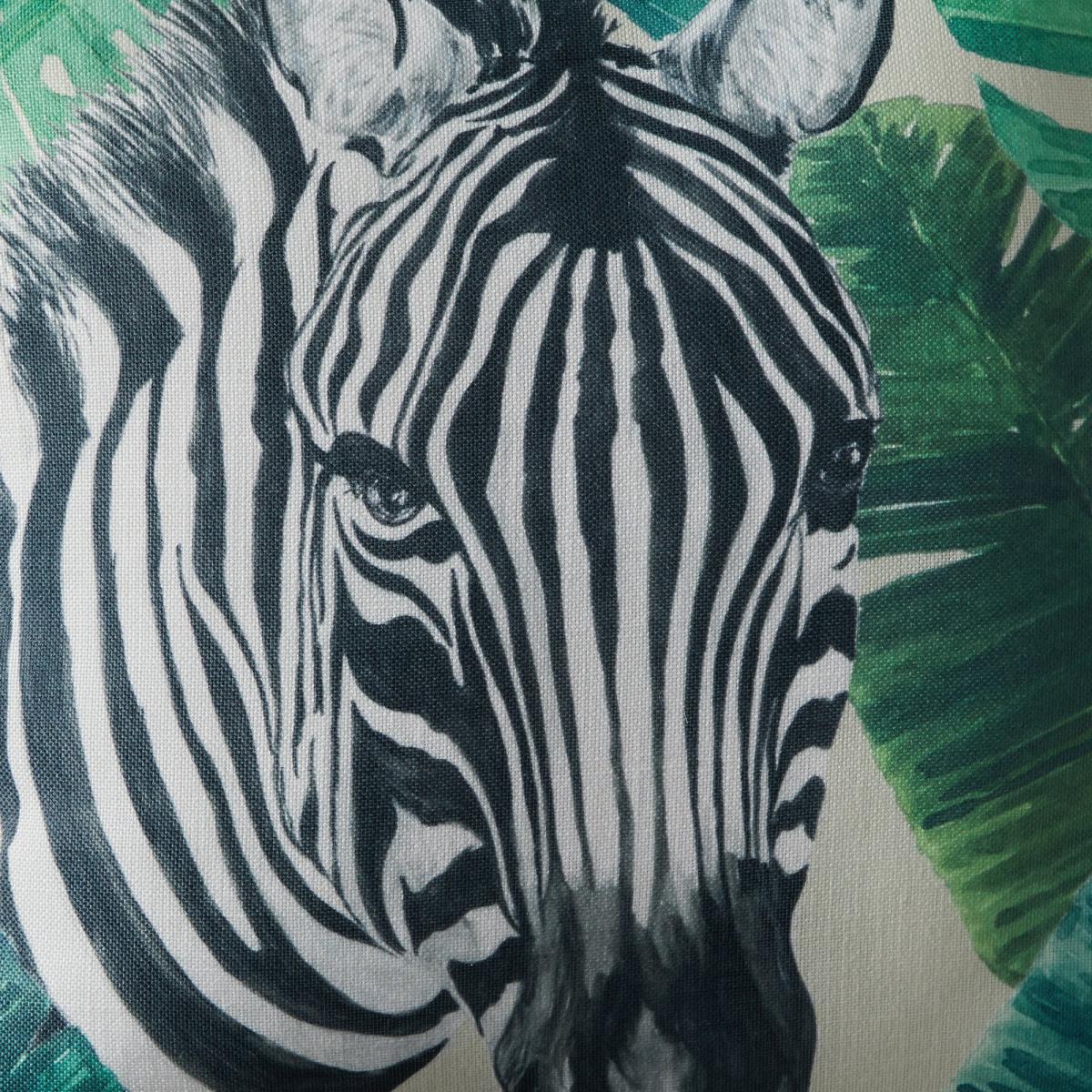 Zebra Jungle Print Cushion MultiColoured – image 5