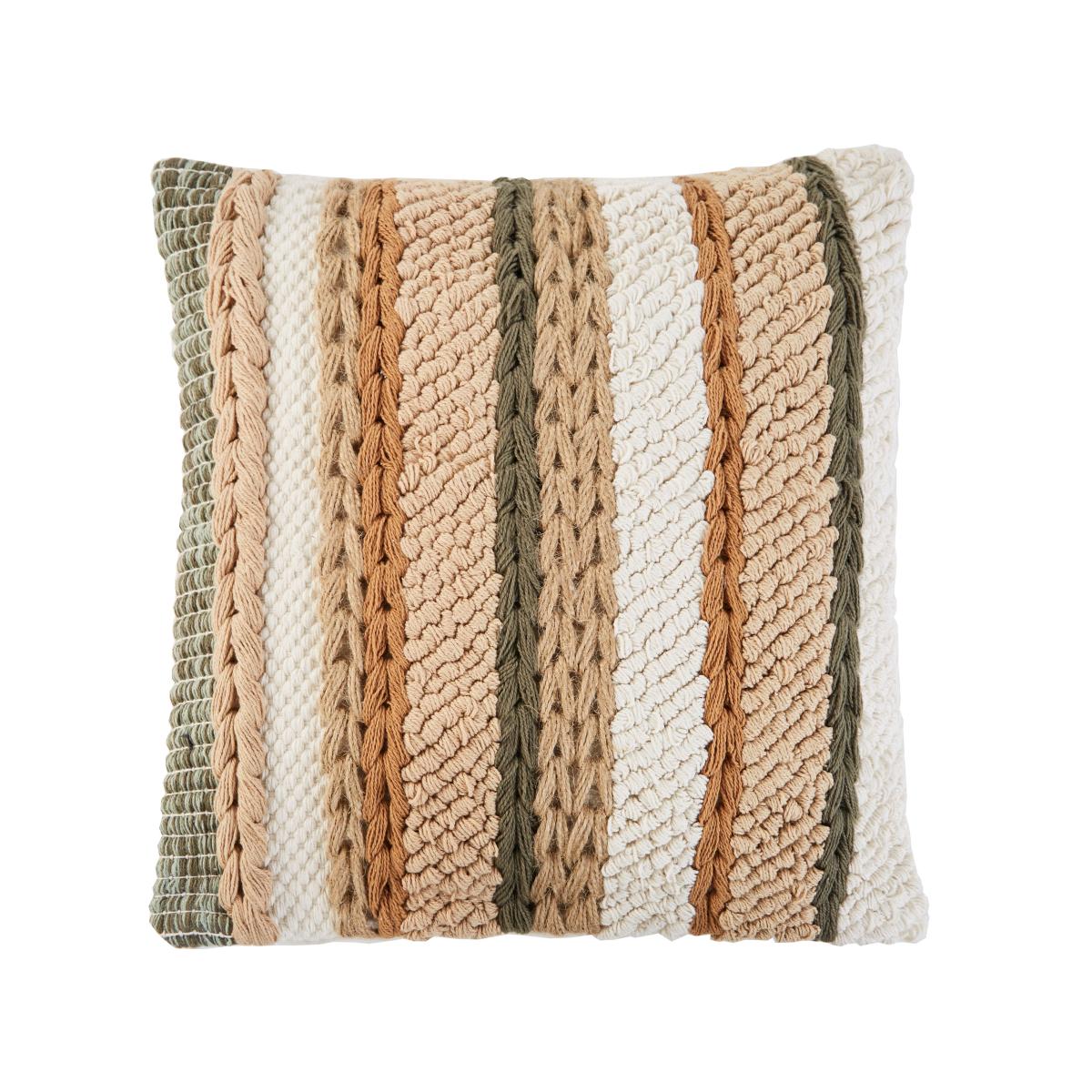 Natural Plaited Cushion 43x43 Brown – image 2