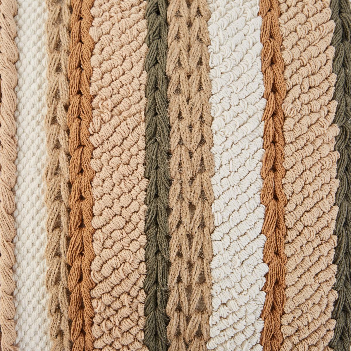 Natural Plaited Cushion 43x43 Brown – image 4