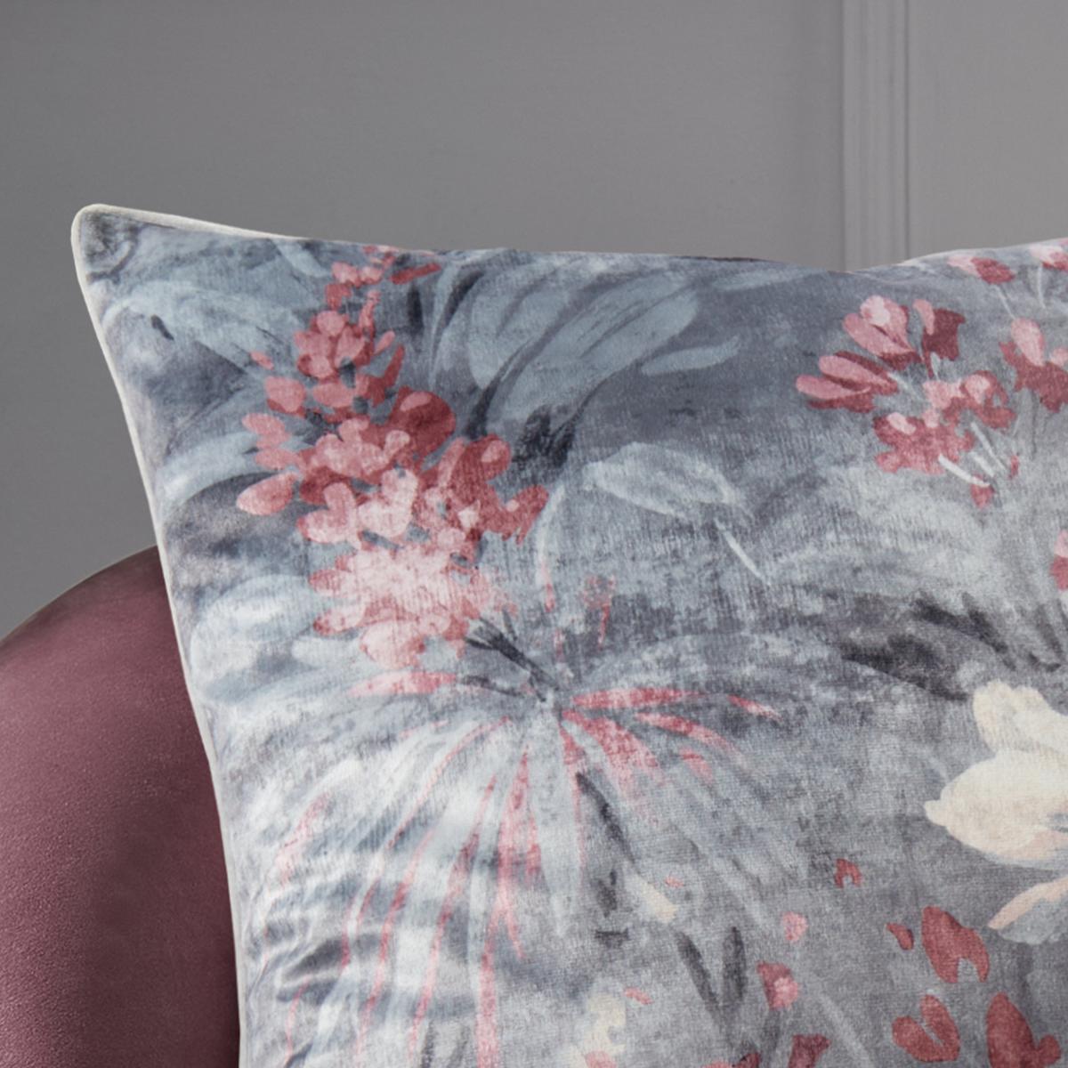 Hyperion Interiors Anthea Floral Cushion Silver – image 2