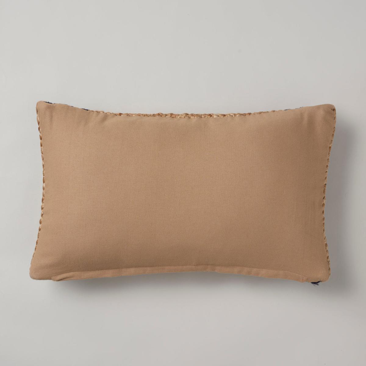 Jute Navy Edge Cushion Navy – image 4