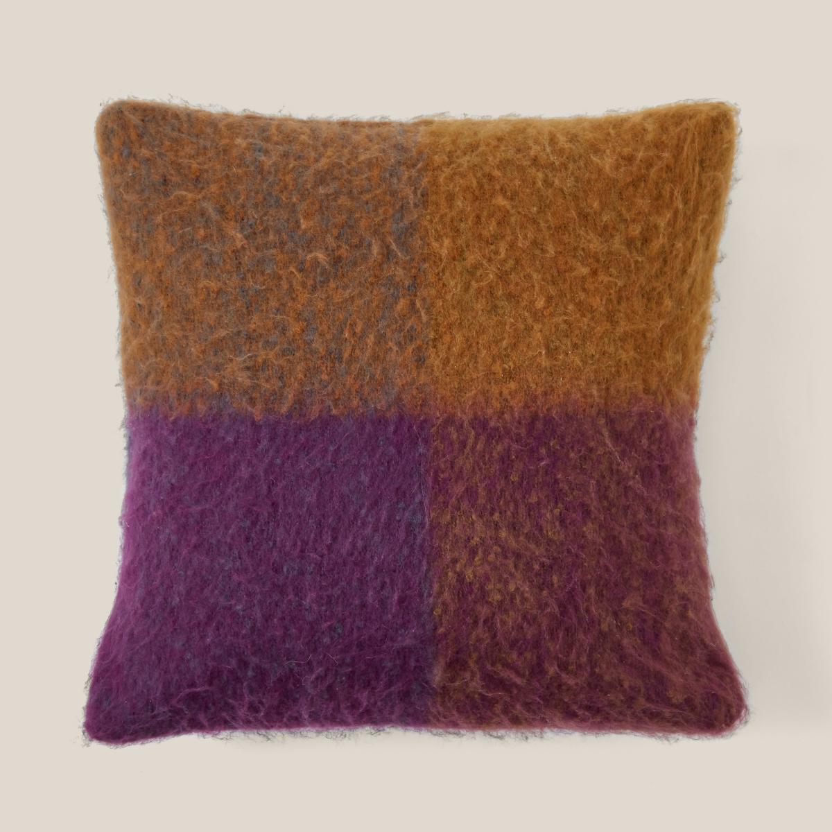 Timeless Check Faux Mohair Square Cushion MultiColoured – image 3