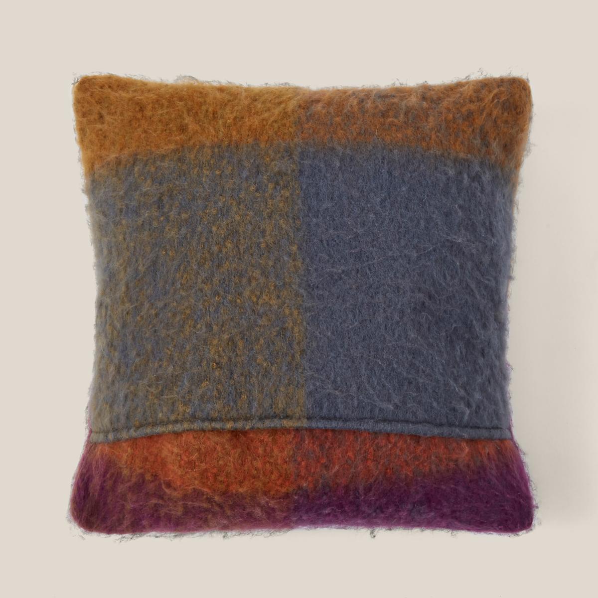 Timeless Check Faux Mohair Square Cushion MultiColoured – image 5