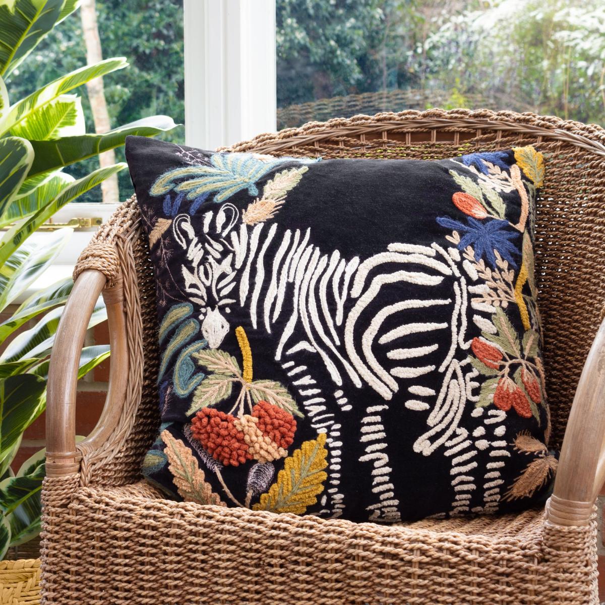 Exotic Zebra Cushion MultiColoured – image 1