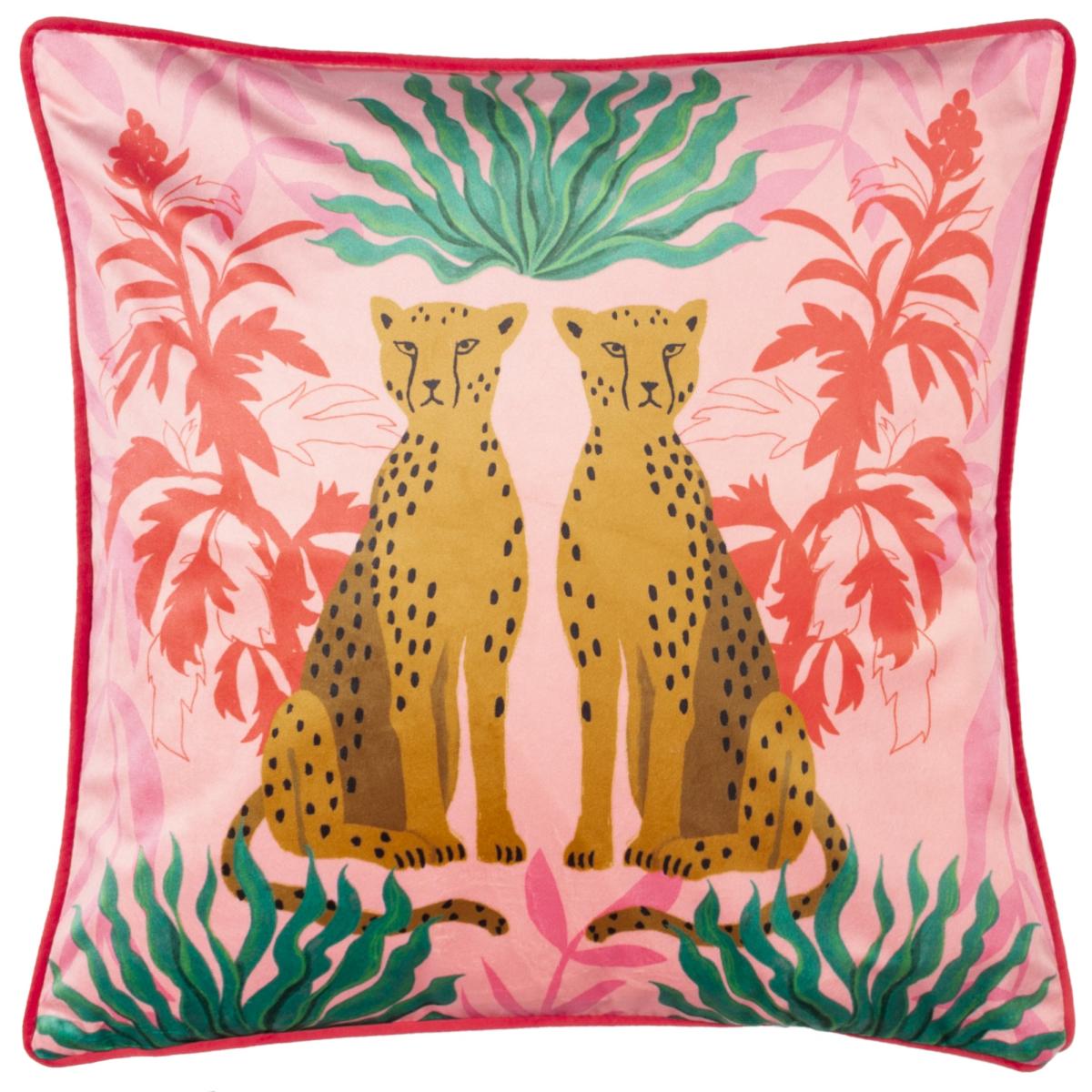 KateMerritt Leopards Piped Square Cushion MultiColoured – image 2