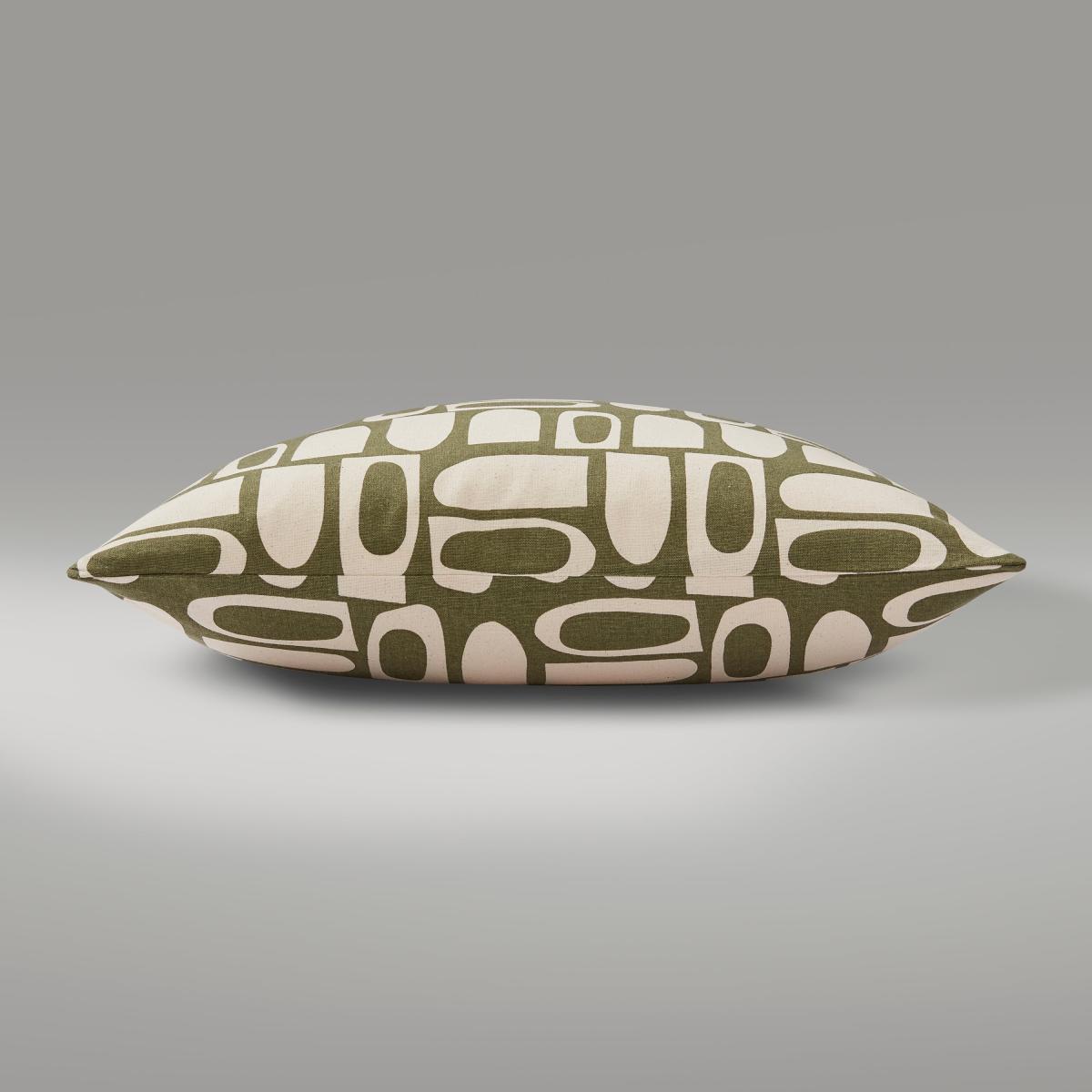 Elements Albin Cushion Green/White – image 2
