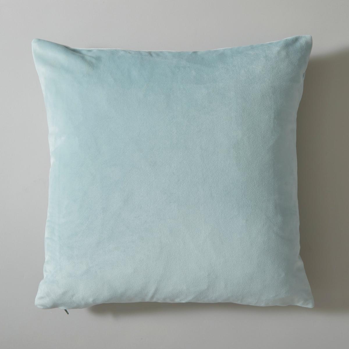Country Birds Velour Cushion Blue – image 5