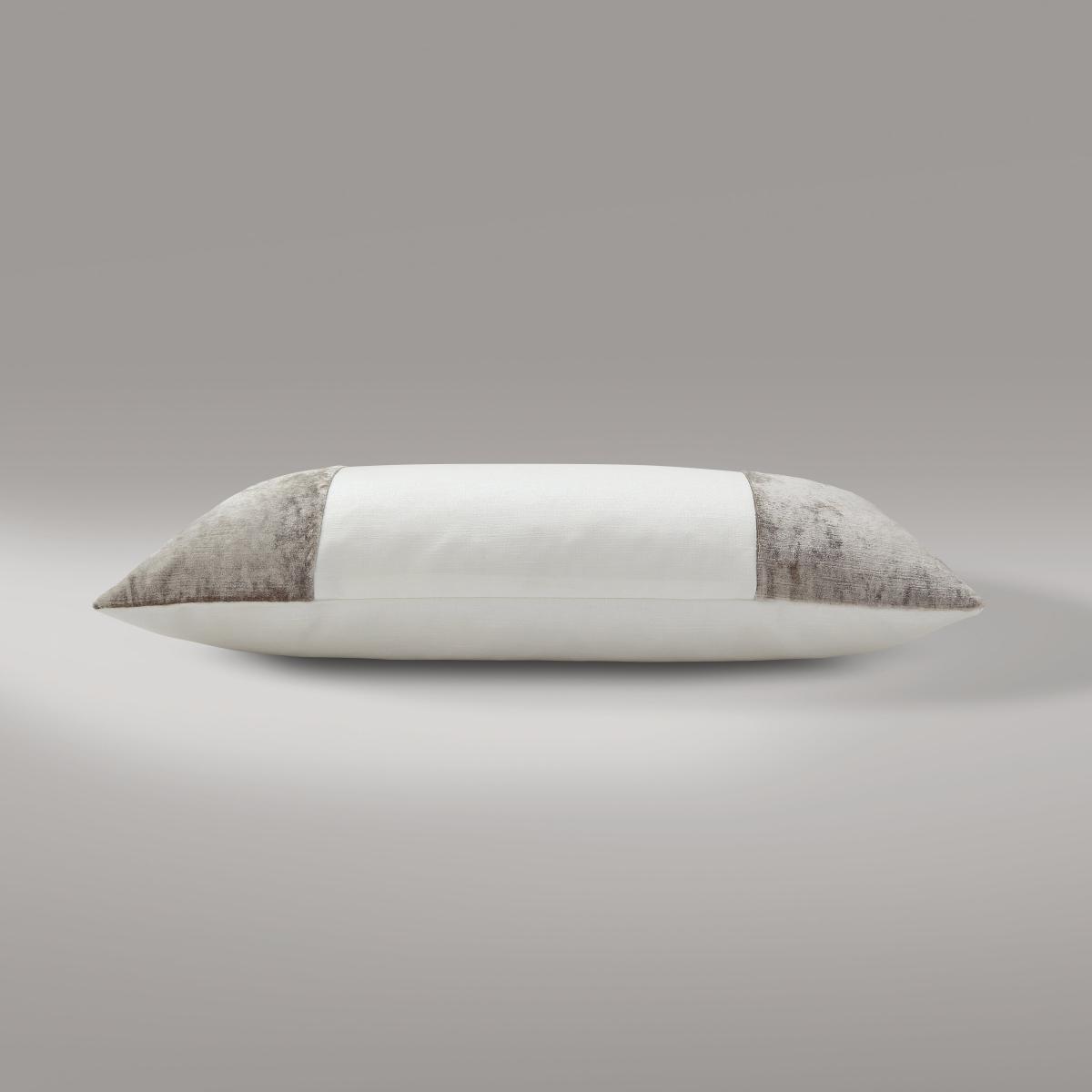 Luxe Grey White Panel Cushion Grey – image 4