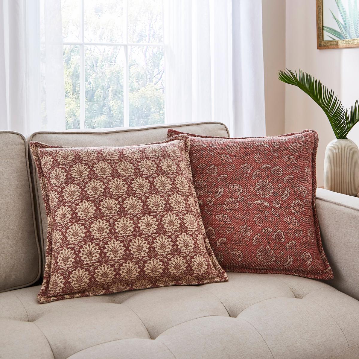 Pack of Two Global Patterned Square Cushions – image 1