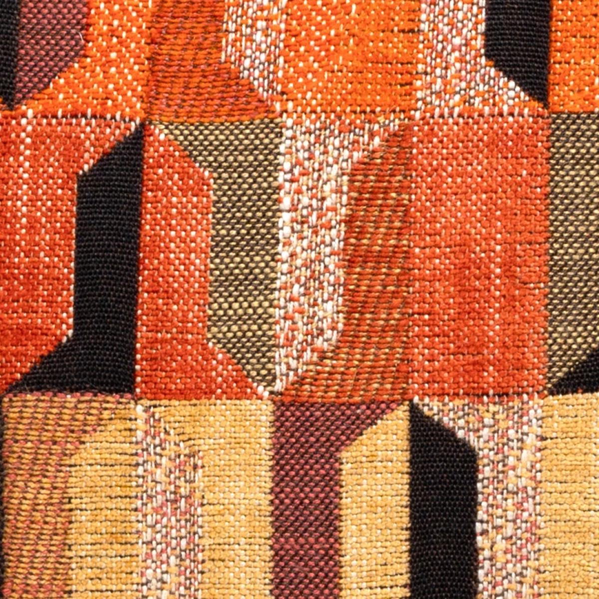 Regent Geo Cushion Cover Orange/Green/Black – image 3