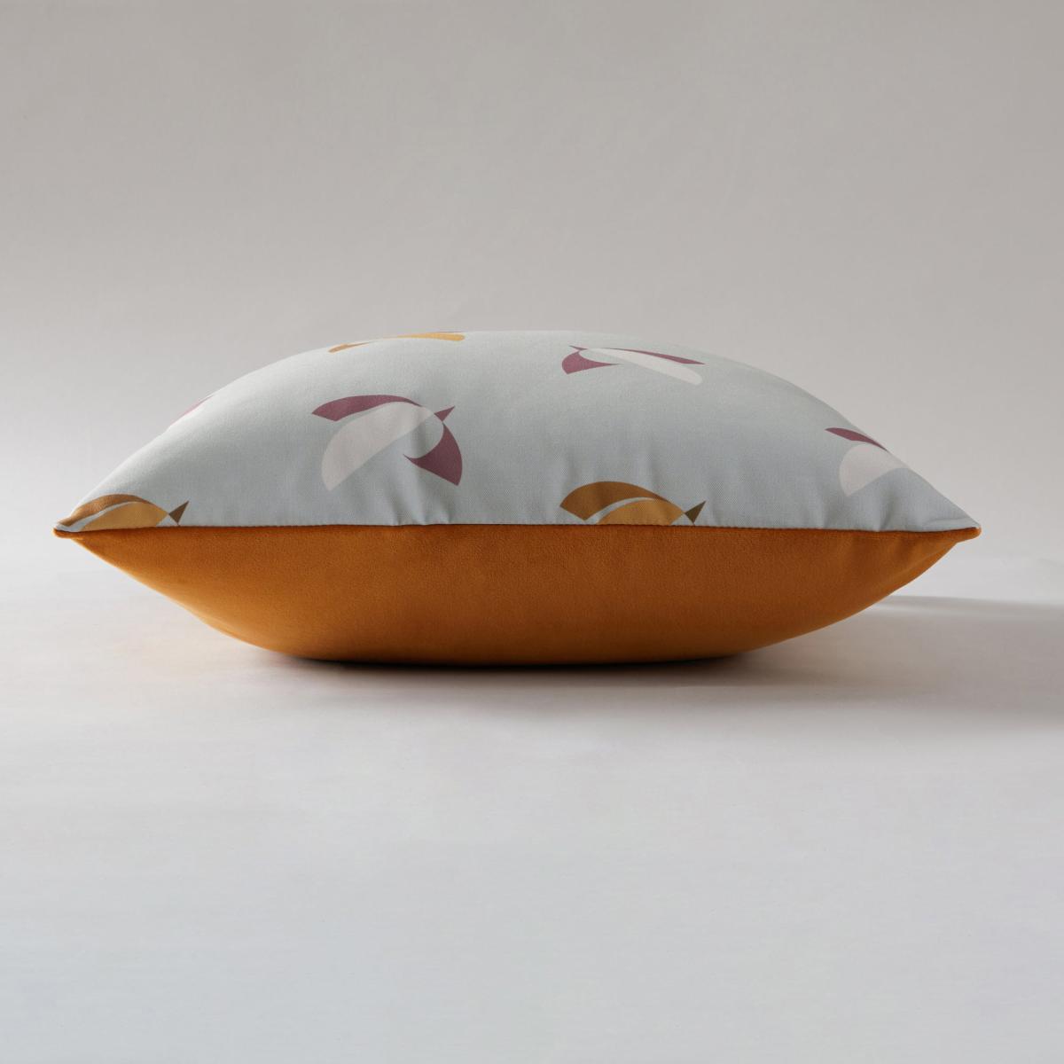 Scandi Bird Cushion Blue, Yellow and White – image 4