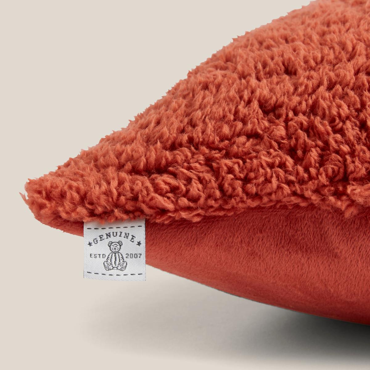 Teddy Bear Cushion Orange Umber – image 4