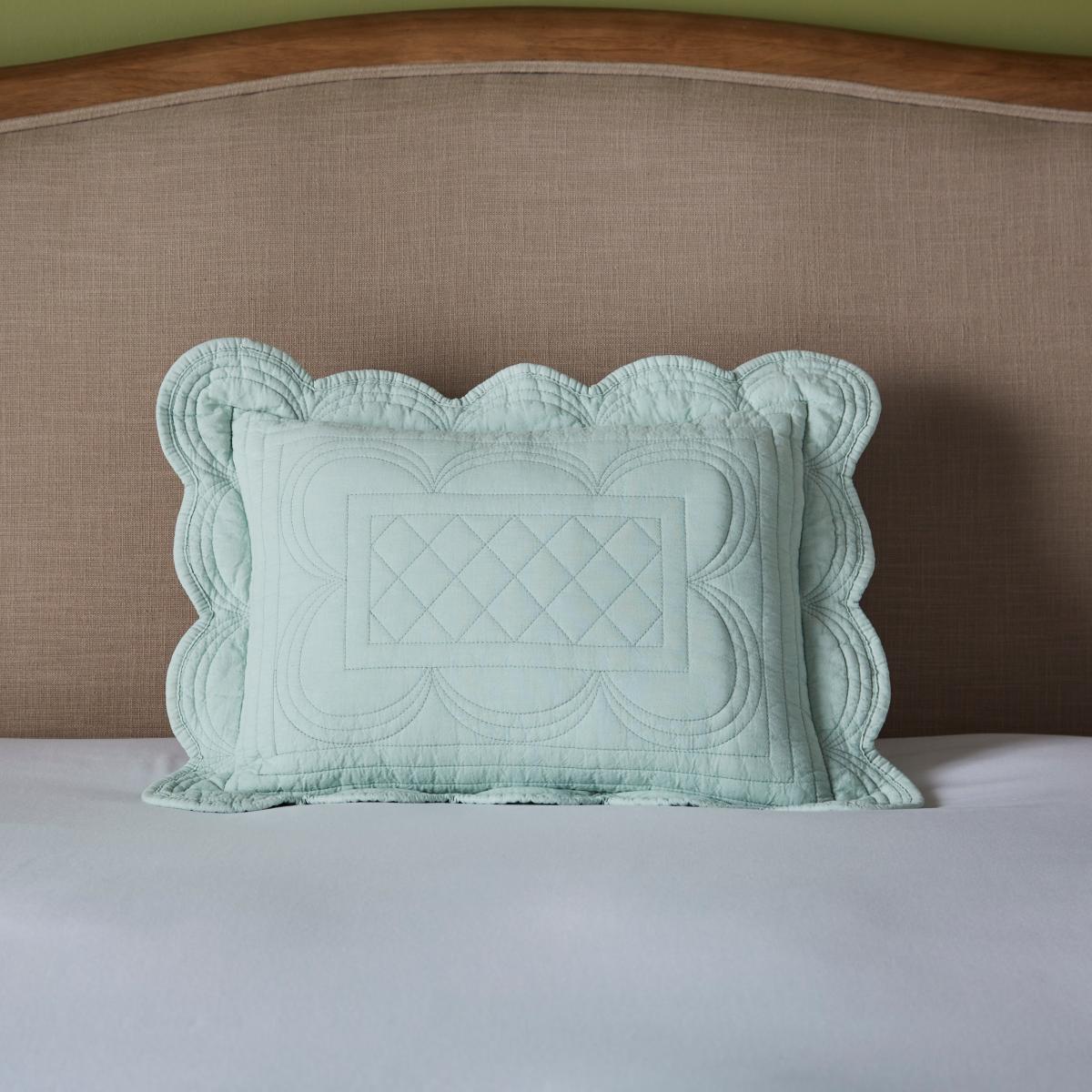 Dorma Soft Scalloped Rectangle Cushion – image 1
