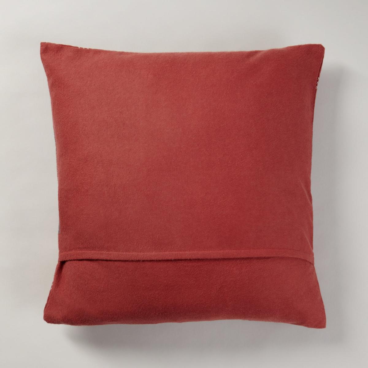 Brushed Cotton Oswald Check Cushion Red – image 4
