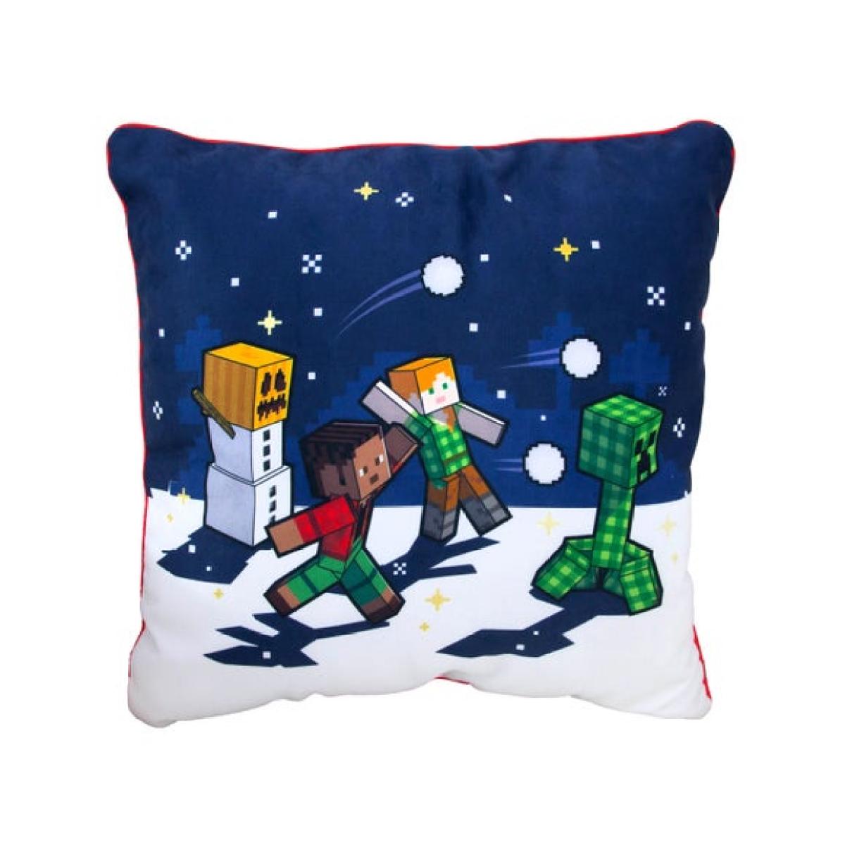 Minecraft Snowy Square Cushion – image 3