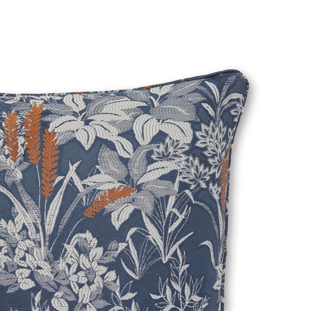 Audrey Navy Cushion Navy Blue/White/Brown – image 3