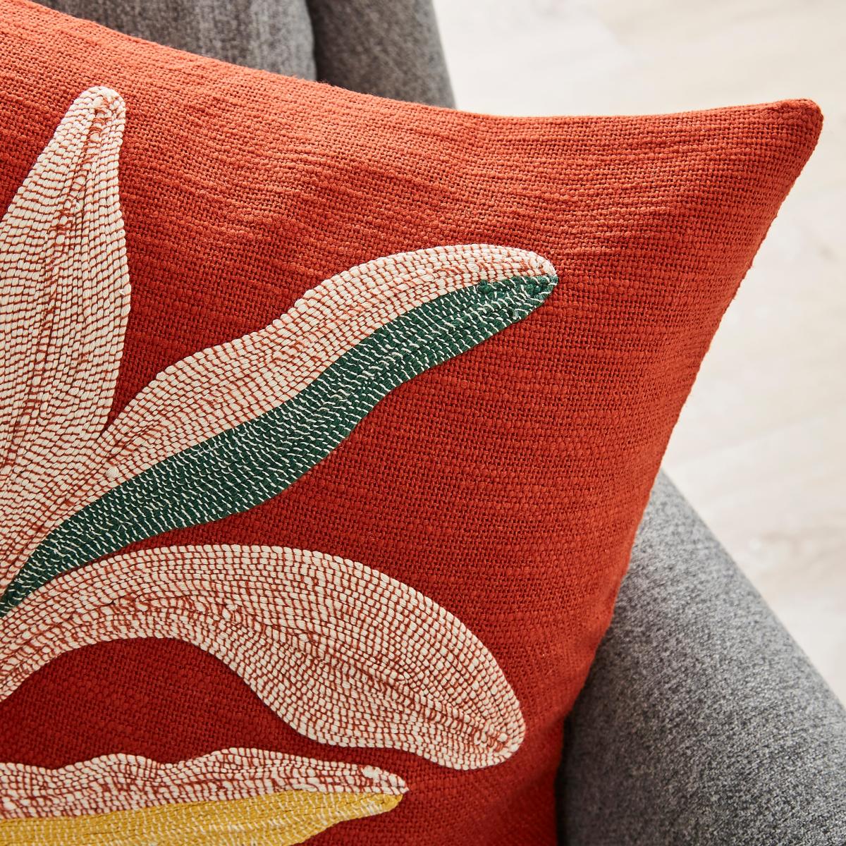 Orange Leaf Cushion Orange Orange – image 6